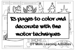 Fine Motor Christmas Activities for Preschool