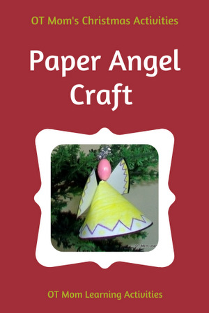 PAPER CHRISTMAS ANGELS - all you need is paper, scissors and glue for