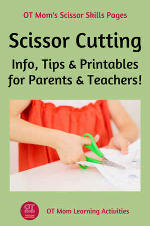 Scissor cutting activity for kids - Laughing Kids Learn