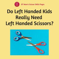 Adapted scissors: What device will help my father use the household scissors  more easily?